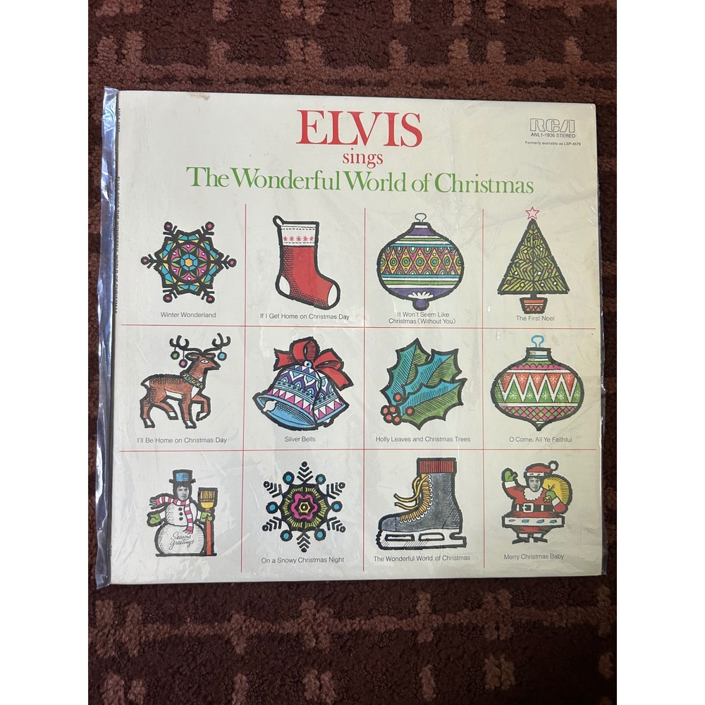 Elvis Presley Sings The Wonderful World of Christmas Vinyl LP RCA ANL1-1936